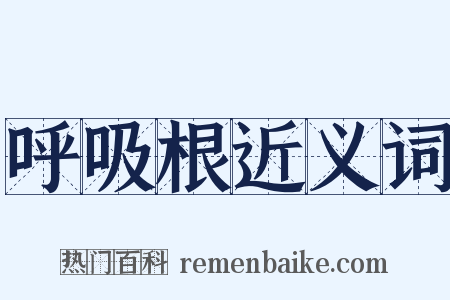 呼吸根近义词是什么意思的图片